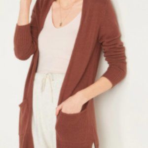 Long line open cardigan Old Navy Sz small Rust